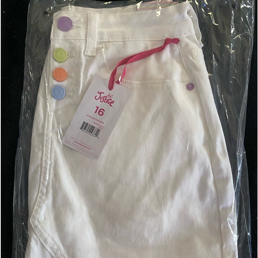 Brand new Justice high rise skirt.